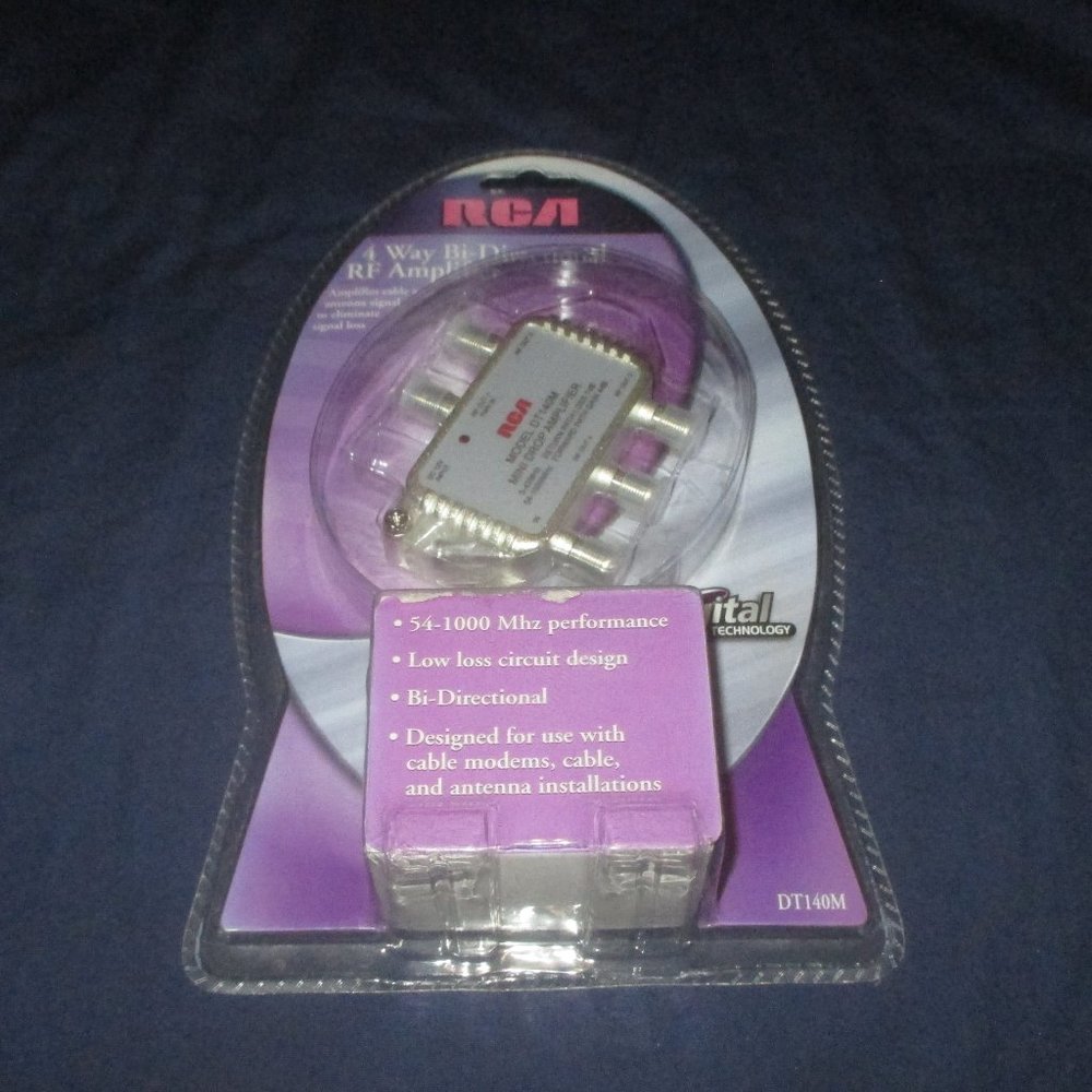 RCA 4 Way Bi-Directional RF Amplifier DT140M (unopened)